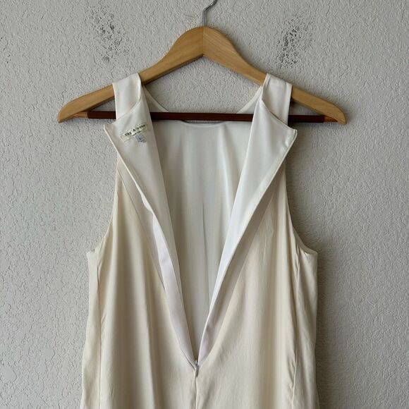 NWOT RAG & BONE S/L Hi-Low Silk Asymmetrical Tank Top in Cream/White - Picture 5 of 9